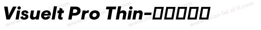 Visuelt Pro Thin字体转换